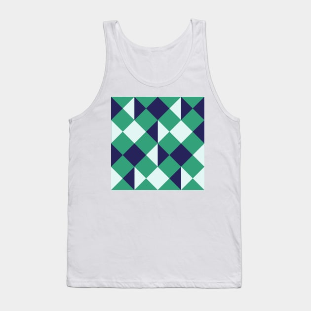 Rhombus combination Tank Top by LaBelleMaison